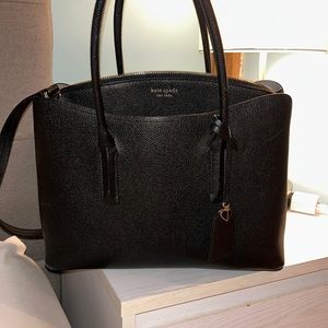 Large Kate Spade Black Leather tote bag